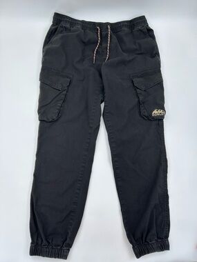 Hurley Utility Black Cargo Pants with Drawstring Waist M